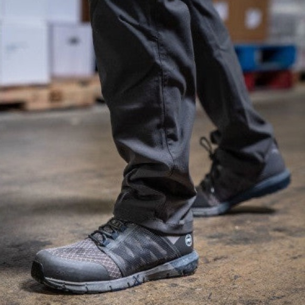 Timberland PRO Radius Composite Toe Work Sneaker Utility Shoes Gray Black 8.5 - Picture 4 of 17